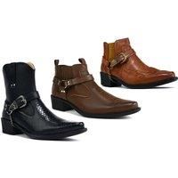 Mens' Cowboy Boots - 7 Sizes, 3 Styles & Colours! - Tan