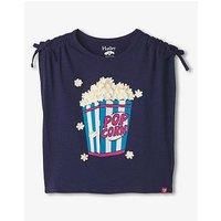 Hatley Girls Pop Corn Cinched Shoulder Top - Blue