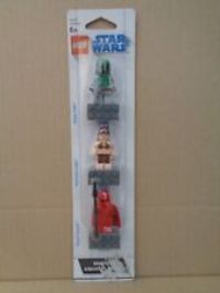 uD83DuDCA5 Lego Star Wars Minifigure Magnet Set 852552 - Boba, Leia, Royal Guard BNSP uD83DuDCA5