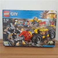 Lego Town City STICKER SHEET ONLY for Lego set 60186 Mining Heavy Driller - NEW