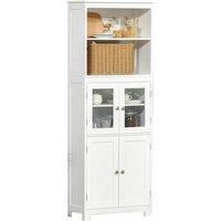 Freestanding Kitchen Storage Cupboard In White