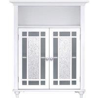Elegant Home Fashions Bathroom Windsor Double Door Floor Cabinet White ELG-529, 30.5 x 37.3 x 86.4