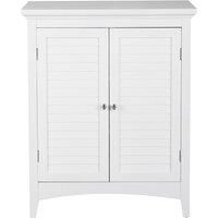 Versanora Wooden Cupboard Free Standing Bathroom Storage Cabinet Unit, MDF, White, 66.04 x 33.02 x 81.28 cm