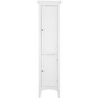 Elegant Home Fashions Bathroom White Wooden Free Standing Tall Cabinet ELG-588