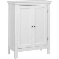 Elegant Home Fashions Wooden Bathroom Floor Cabinet White Stratford ELG-676