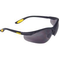 DeWalt Reinforcer Smoke Ploycarbon Safety Glasses - Black/Smoke, One Size