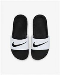 Nike Nike Kawa Slide (gs/ps), Boy's Flip Flops, White (White/Black 100), 13.5 Child UK (32 EU)