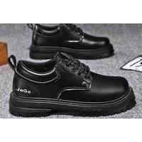 Men'S Soft Toe Work Shoes In 6 Sizes And 2 Colours - Black