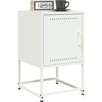 Bedside Cabinets 2 pcs White 36x39x60.5 cm Steel