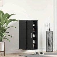Black Stylish Black Shoe Cabinet Storage Solution
