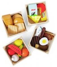 Melissa & Doug Wooden Food Groups | Wooden Toys | Pretend Play | Play Food Toy f