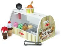Melissa & Doug Wooden Ice Cream Toy Shop, Ice Cream Toy, Wooden Play Food Sets for Children, Wooden Food Toys & Play Kitchen Accessories, Play Food & Kitchen Toys, Gift for 3 Year Old Boy or Girl