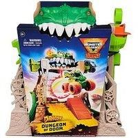Monster Jam, Dragon Dungeon of Doom Playset, Mini Jams, Exclusive Die-Cast Dragon Monster Truck 1:87 Scale, Kids’ Toys for Boys Aged 3 4 5 6+