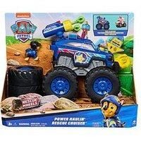 Paw Patrol: Rescue Wheels Chase’s Power Haulin’ Cruiser, Toy Truck with Launcher, Motorised Winch, Lights & Sounds, Kids’ Toys for Boys & Girls Ages 3+