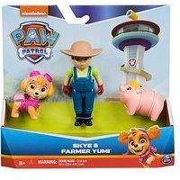 Paw Patrol Skye, Farmer Yumi and Piggie Figures, Kids’ Toys for Boys and Girls Aged 3 and Up