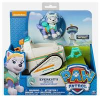 Paw Patrol Everest Deluxe Snowmobile, with Projectile Launcher, Snowboard and Collectible Action Figures, Kids’ Toys for Boys & Girls Ages 3+