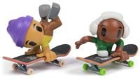 Tech Deck Sk8 Crew, 2-Pack Exclusive Fingerboards with Assistive Figures, Collectible and Customisable Mini Skateboards, Kids’ Toys for Ages 5 and up (Styles May Vary)