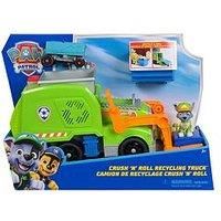 Paw Patrol: Crush ’N’ Roll Recycling Lorry with Rocky Action Figure & Transforming Compacted Recycling Vehicle, Kids’ Toys for Boys & Girls Aged 3 and up