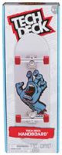 Tech Deck, Santa Cruz Handboard; Authentic Mini Skateboards, Kids’ Toys for Boys and Girls, Ages 6 and up (Hands Use Only)