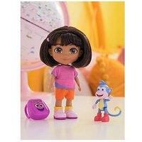 Dora, Best Friends Dora & Boots Set, 15.2-cm Doll with Clothes, Backpack and Boo