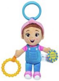 Ms. Rachel Official Sensory Take-Along Toy, Baby Swing & Baby Stroller Teething Toys with Rattle & Clip, Toddler Toys for Girls & Boys for Ages 0-1+