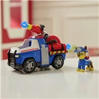 PAW Patrol Fire Rescue: Chase Rescue Fire Cruiser with Action Figure, Projectile Launcher, and Toy Truck, Kids Toys for Boys and Girls Ages 3 and Up