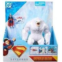 DC Comics, SUPERMAN Fortress of Solitude Battle Set, 3 Action Figures, Accessories, Pretend Play Super Heroes Kids’ Toys For Boys and Girls Aged 4 and Up