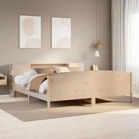 Bookcase Bed without Mattress 180x200cm Solid Wood Pine