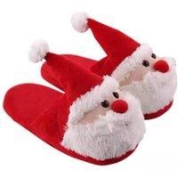 Santa Claus Memory Foam Slippers - Cosy Festive Indoor Footwear