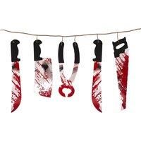 Set Of Three Halloween Gruesome Window Decoration