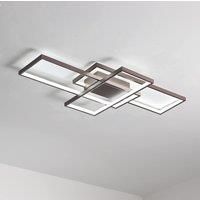 50W Dimmable LED Ceiling Light 3 Square Modern Coffee Ceiling Lamp