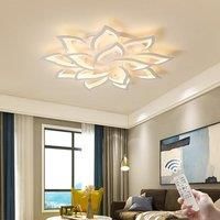 Dimmable Flush Mount Ceiling Light with Remote Control