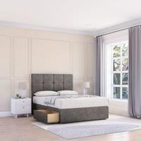 Jasmine Naples Bed Set With 4 Drawers, Mattress & 26" Headboard