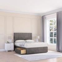 Kansas Naples Bed Set With 4 Drawers, Mattress & 26" Headboard