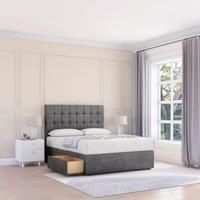 Alabama Plush Bed Set With No Drawers Mattress & 54" Headboard