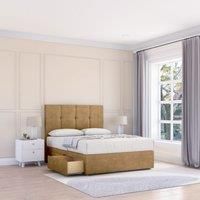 Jasmine Plush Bed Set With No Drawers Mattress & 54" Headboard