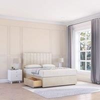 Kansas Plush Bed Set With No Drawers Mattress & 54" Headboard