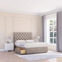 Mayfair Plush Bed Set With 2 Drawers, Mattress & 54" Headboard