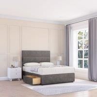 Texas Naples Bed Set With 2 Drawers, Mattress & 54" Headboard