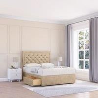 Montana Coniston Bed Set With 4 Drawers, Mattress & 54" Headboard