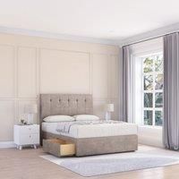 Highbury Plush Bed Set With 4 Drawers, Mattress & 54" Headboard