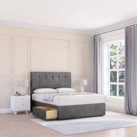 Highbury Plush Bed Set With 4 Drawers, Mattress & 54" Headboard