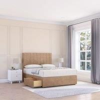 Kansas Naples Bed Set With 4 Drawers, Mattress & 54" Headboard