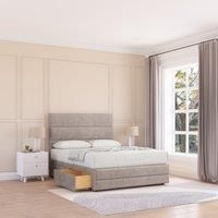 Monaco Plush Bed Set ,No Drawers Mattress & 54" Headboard