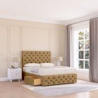 Watson Plush Bed Set ,2 Drawers, Mattress & 54" Headboard