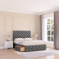 Watson Plush Bed Set ,2 Drawers, Mattress & 54" Headboard