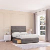 Madison Naples Bed Set ,4 Drawers, Mattress & 54" Headboard