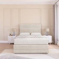 Monaco Plush Bed Set ,No Drawers Mattress & 26" Headboard