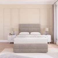 Monaco Plush Bed Set ,No Drawers Mattress & 26" Headboard