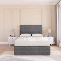 Monaco Plush Bed Set ,No Drawers Mattress & 26" Headboard